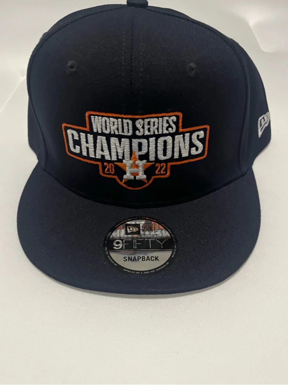 Houston Astros 2022 World Series New Era 9FIFTY Snapback Blue Hat MLB